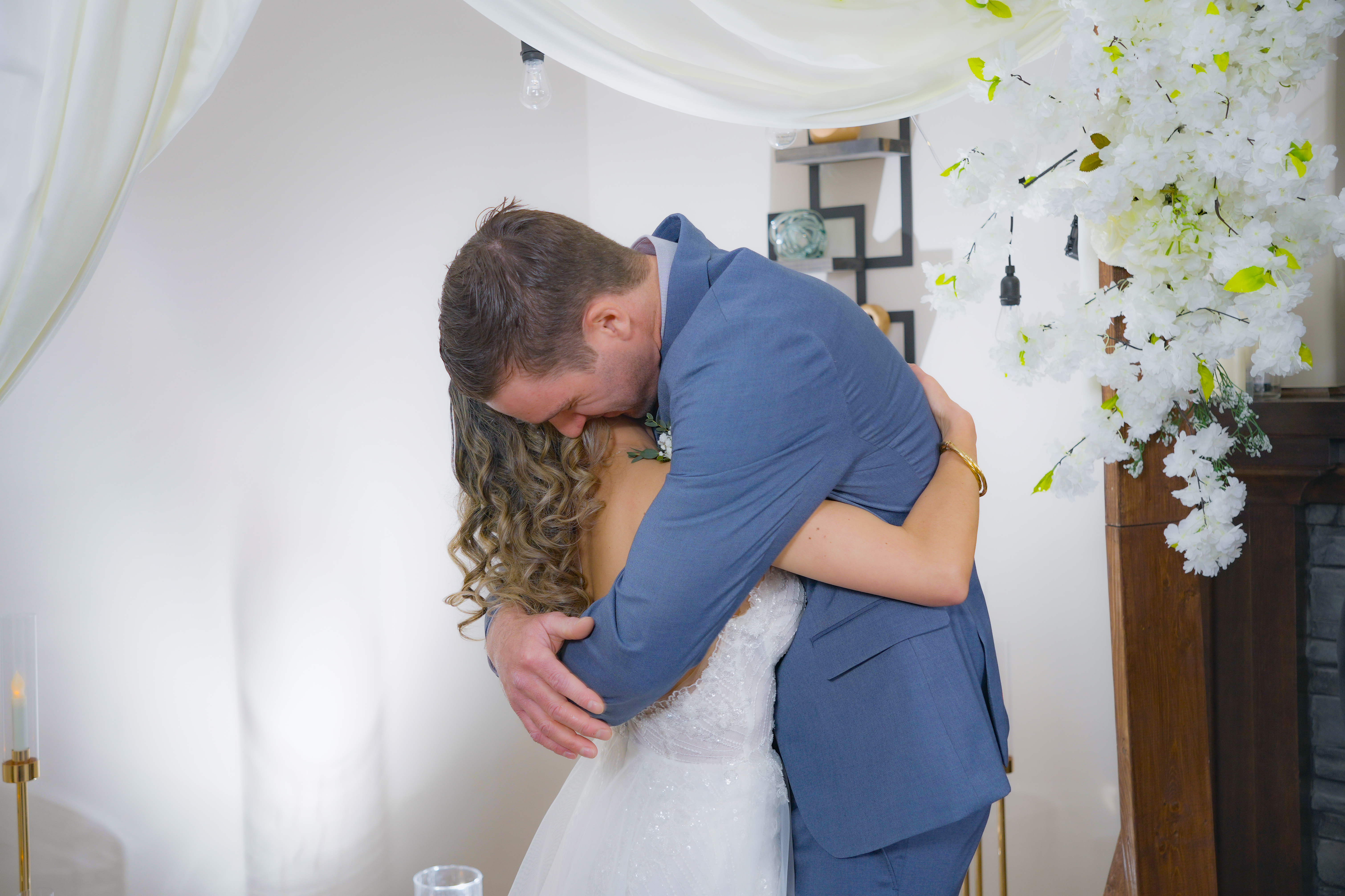 Wedding detail — floral arrangements