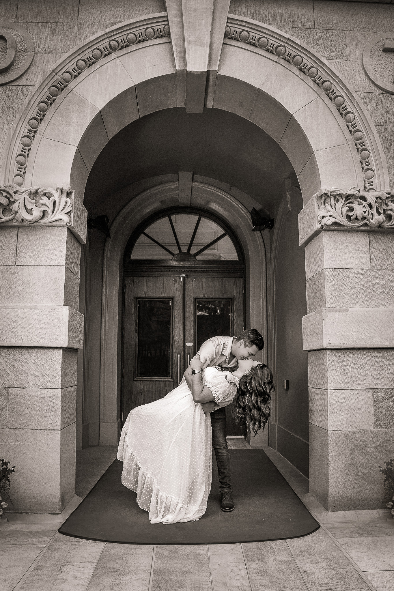 Pre-wedding session — intimate couple portrait