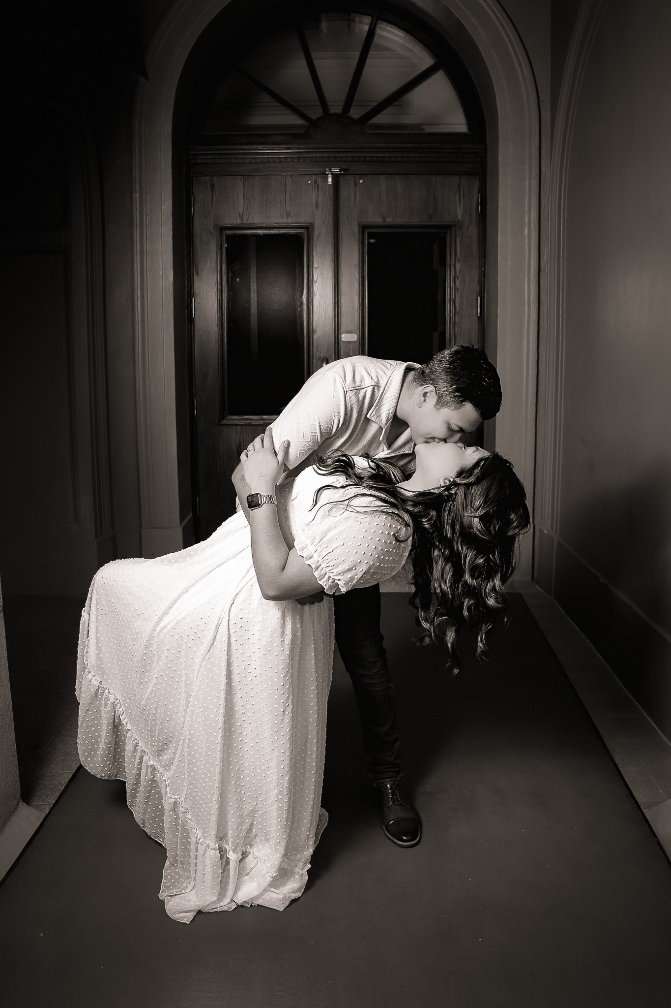 Pre-wedding session — tender embrace